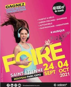 Retrouvez nous sur la foire de Saint Etienne du 24 Septembre au 4 Octobre 2021 